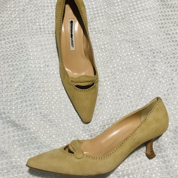 Manolo blahnik suede kitten heel - Picture 3 of 14